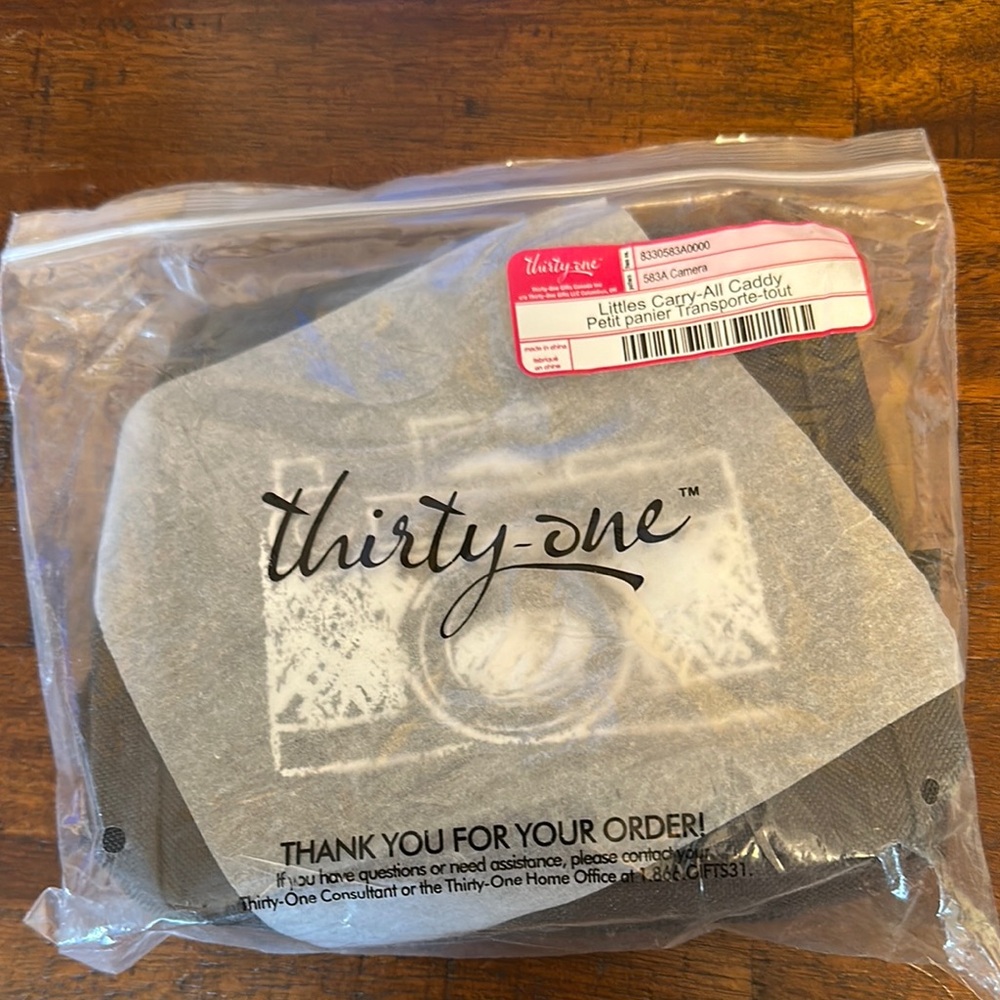 Thirty-One Gray Party Supplies Organizer